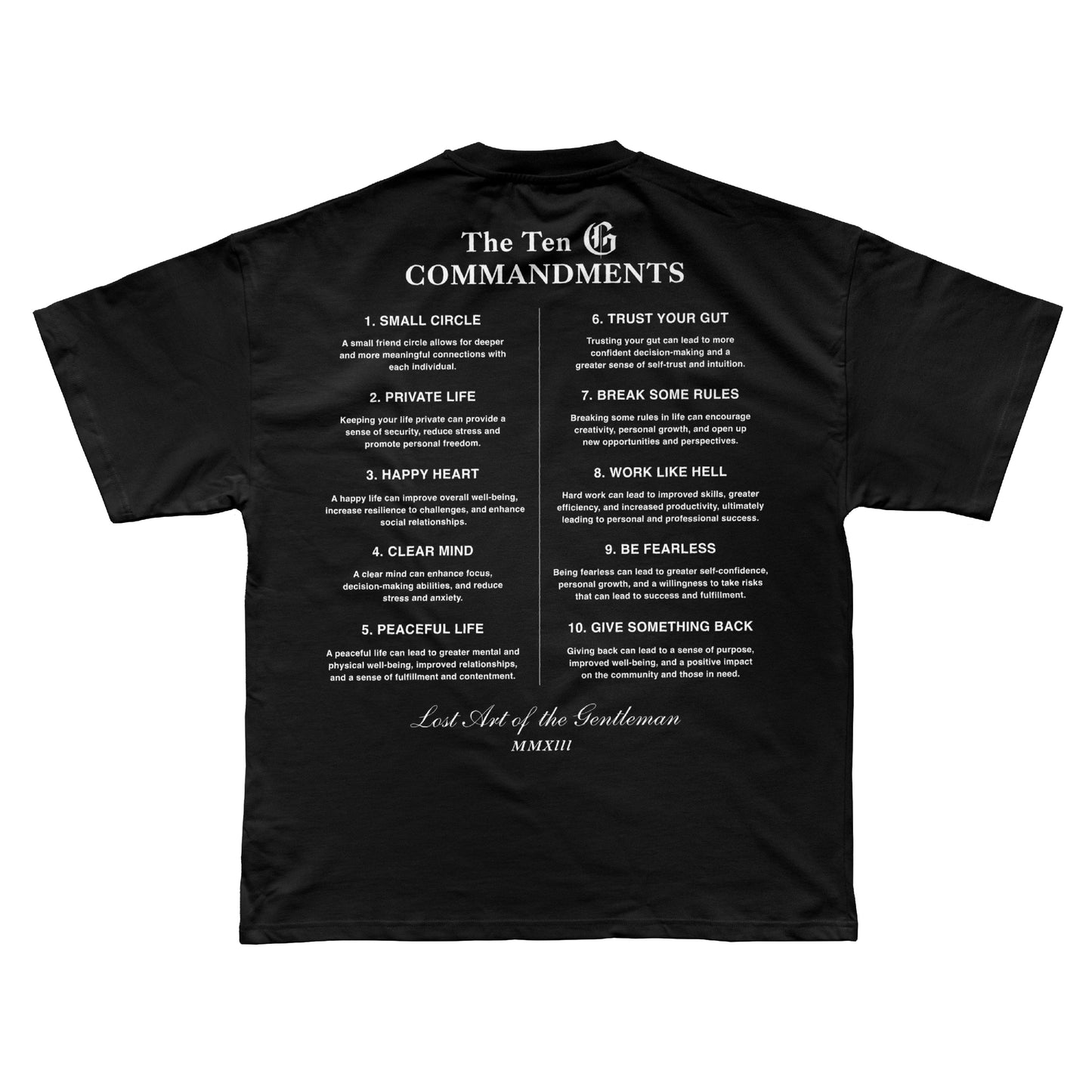 LAG Ten G Commandments Premium T-Shirt