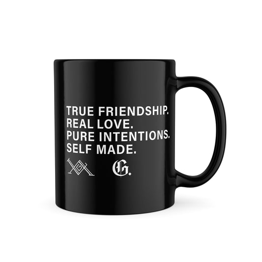 LAG Positive Affirmations Ceramic 11oz Black Coffee Mug