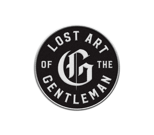 Lost Art of the Gentleman Circle Embroidered Patch